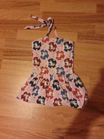 combishort licorne dos nus 3 ans