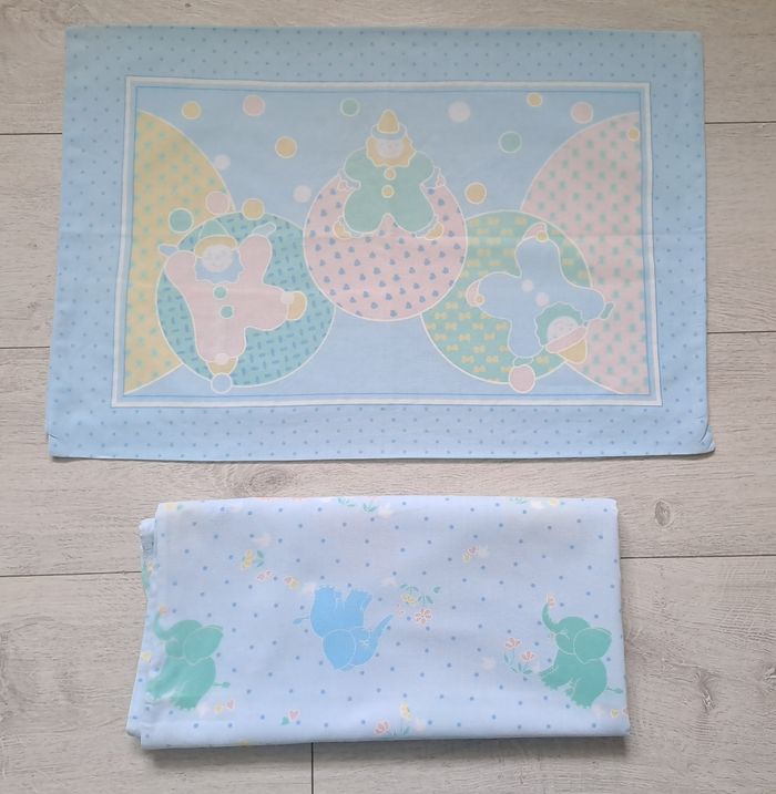 Parures de lit bébés mixte jumeaux 60x120cm - photo numéro 4