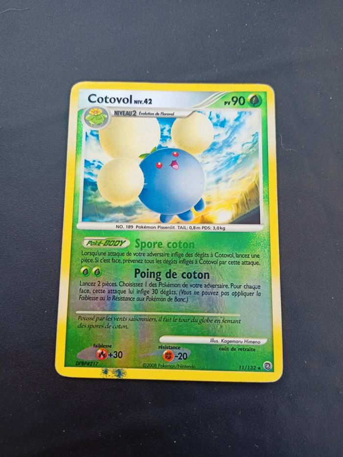 Carte pokémon reverse Cotovol 11/132