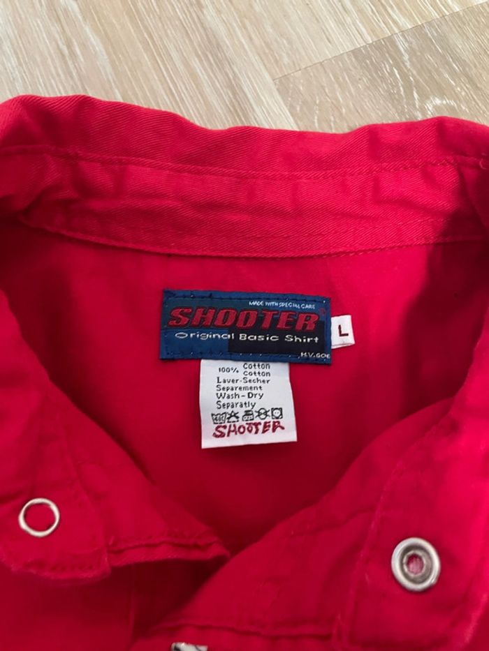 Chemise rouge vintage Shooter - photo numéro 2