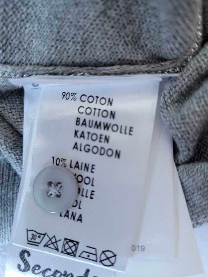 Gilet gris Cyrillus 12 ans NEUF - photo numéro 7