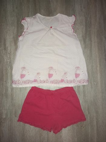 ensemble pyjama short linvosges taille 4/5 ans