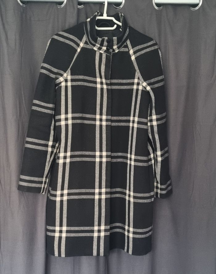 Manteau à carreaux mango - photo numéro 3