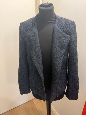 Veste tweed bleu  Caroll