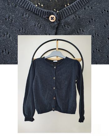 6 ans gilet noir tape a l'oeil