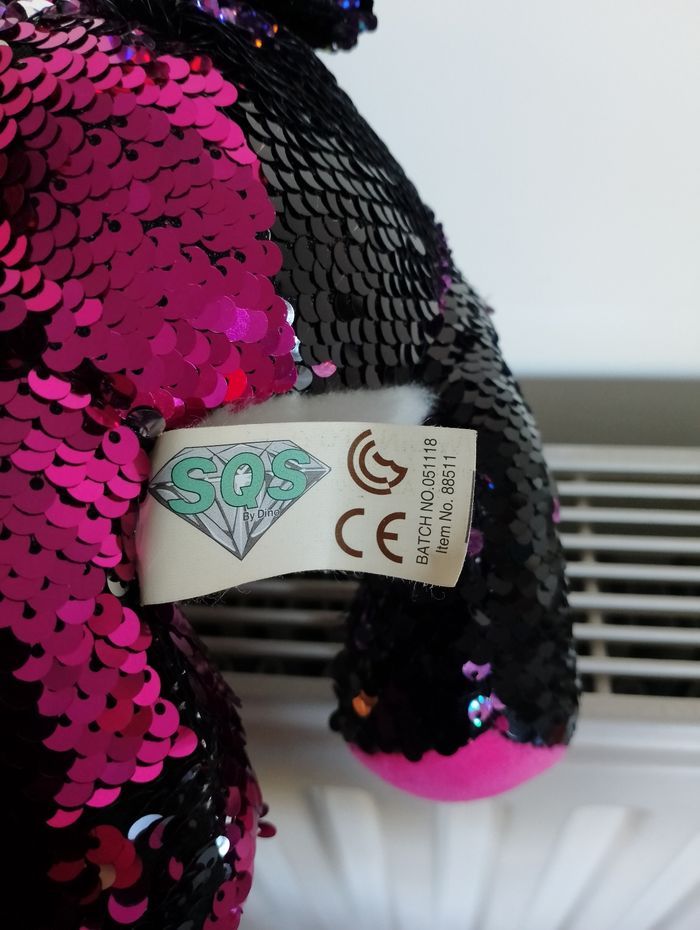 Peluche chat avec sequins magiques - photo numéro 3