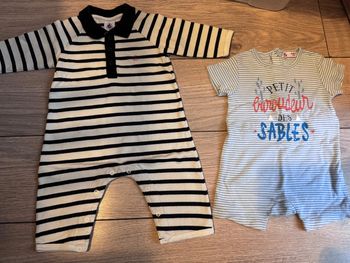 Lot bébé Combi short petit bateau