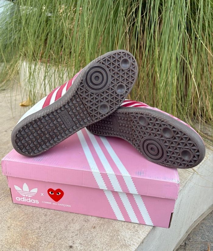 Adidas Samba X Comme Des Garçons Rose Taille 39 - photo numéro 7