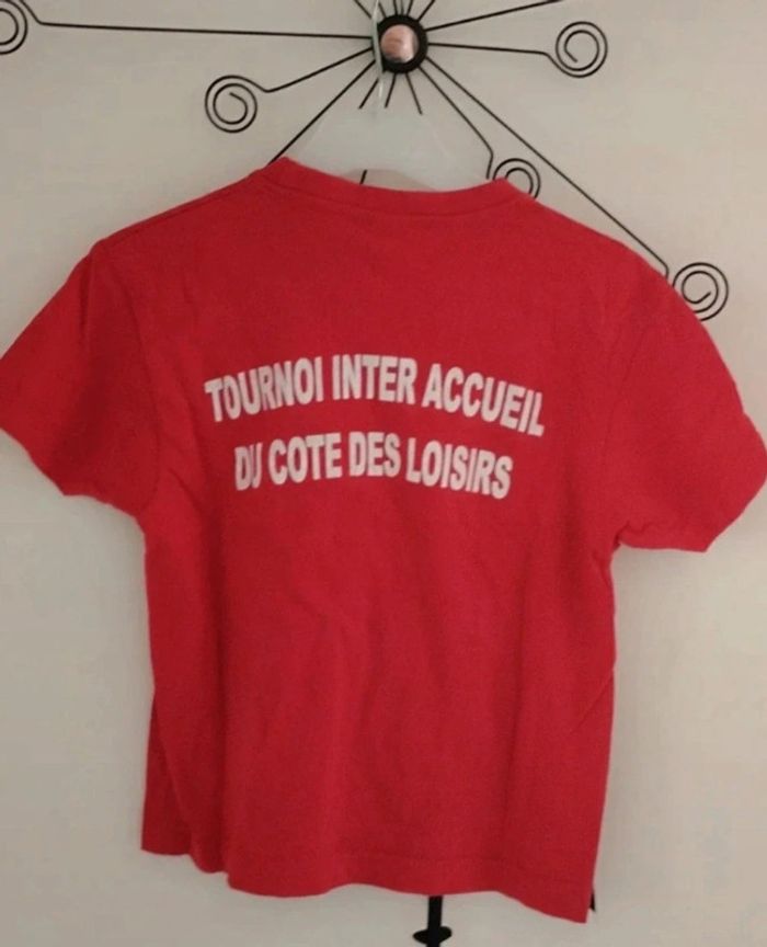 Tee-shirt manches courtes rouge taille 6 ans - photo numéro 2