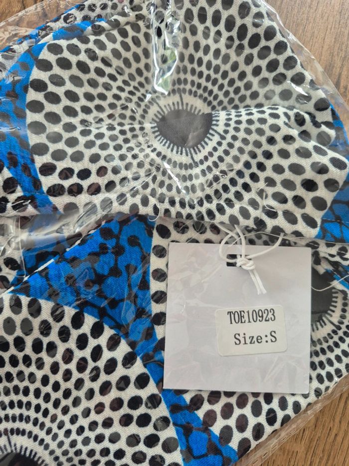 Lot de 2 Tops Une Manche Bleu et Orange Taille S/36 - photo numéro 3