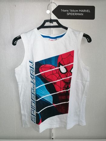 Tee-shirt sans manche Spiderman 14ans