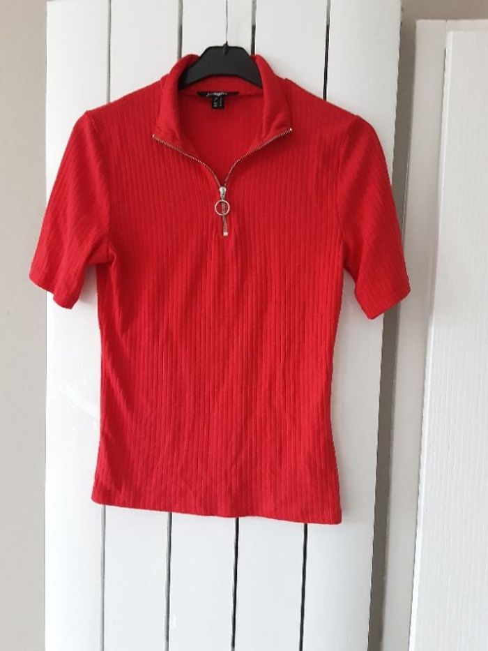 T-shirt zippé