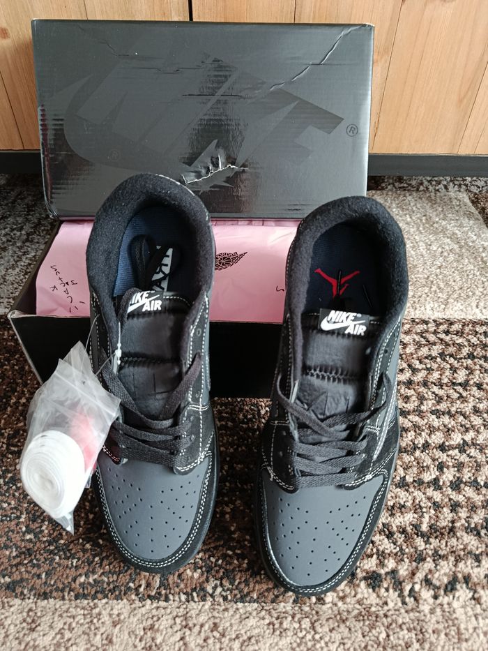 Travis Scott X Jordan Air 1 Low retro OG SP Phantom noir - photo numéro 3