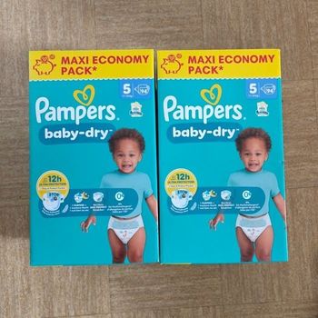 188 couches taille 5  baby dry pampers