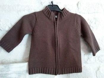 Gilet chaud marron