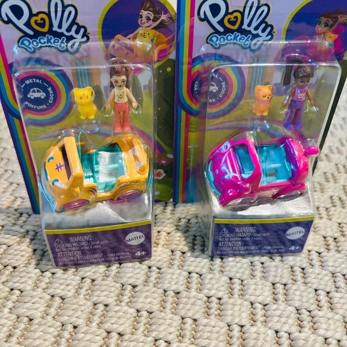 Lot voitures polly pocket jouet miniatures fille animaux tendance cadeau - photo numéro 2