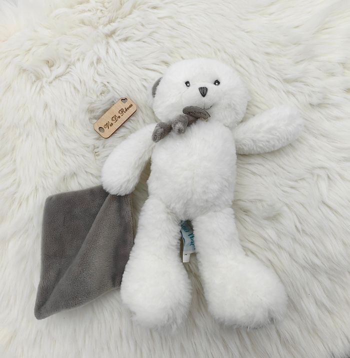 Doudou pantin mouchoir PM Pap'ours Bn0480 - photo numéro 2