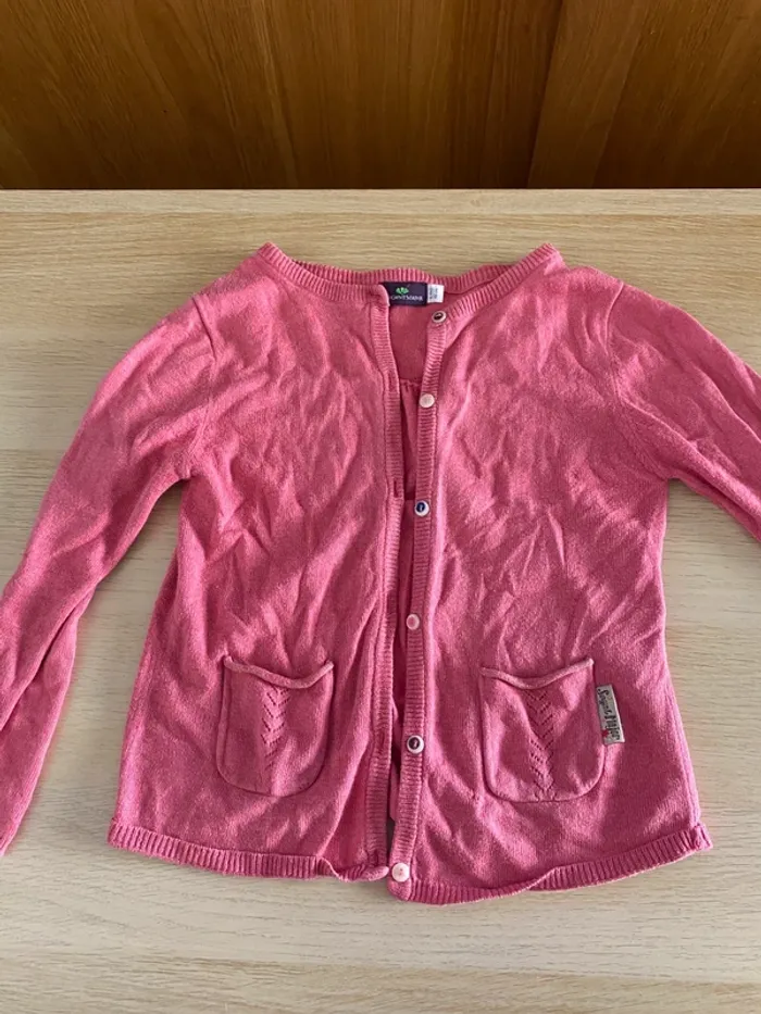 Gilets sergent major dpam 6 ans fille violet rose gris - photo numéro 3