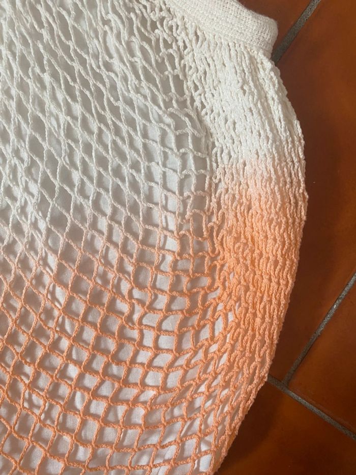 Sac filet blanc corail / rose Vanessa Bruno - photo numéro 4