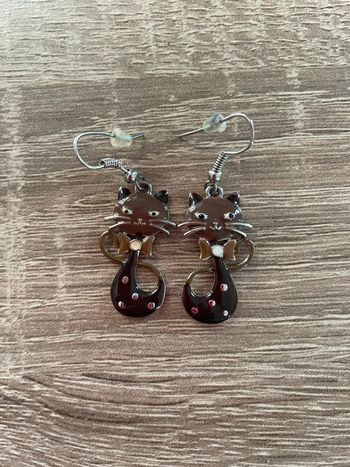 Boucles d’oreilles forme chat