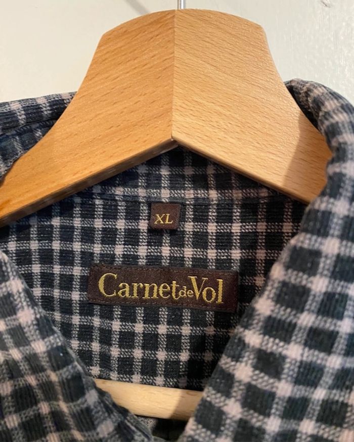Chemise à carreaux homme Carnet de vol XL - photo numéro 3
