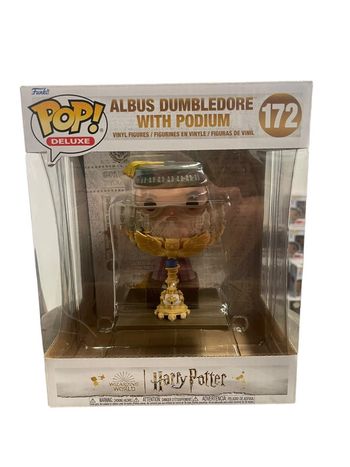 Figurine Funko Pop Deluxe Harry Potter Albus Dumbledore with podium 172 neuf