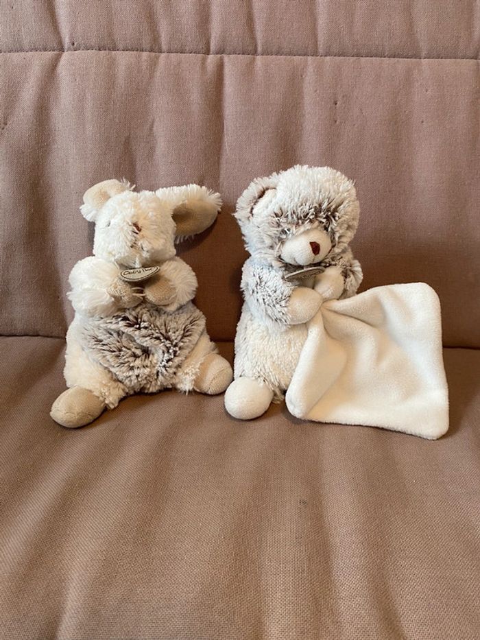 Lot de 2 peluches bébé