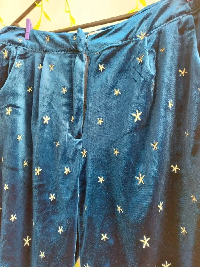Pantalon UNIQUE21 – XS – Bleu Velours – État : Très bon - photo numéro 2