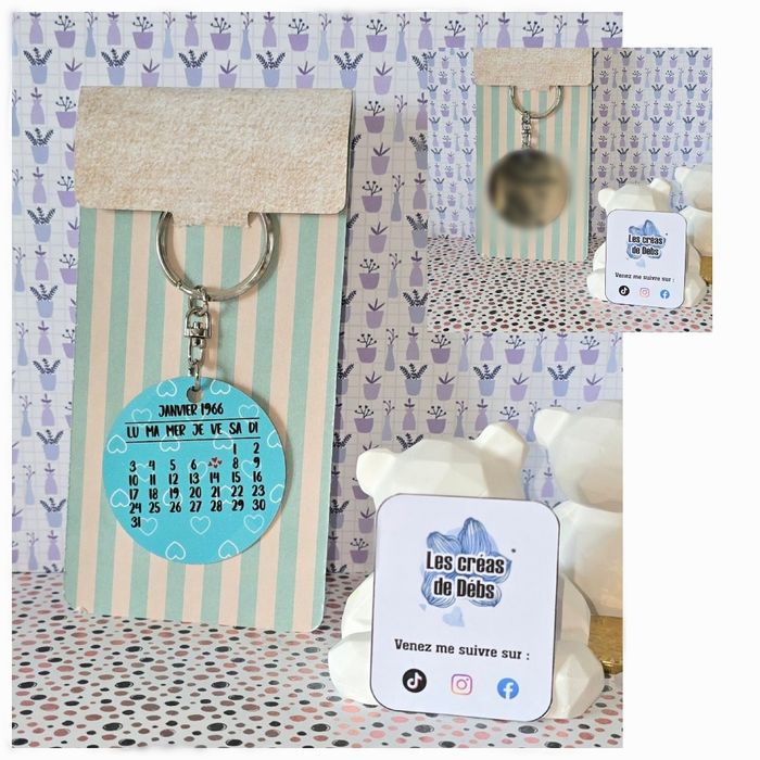 Porte clé métal double face personnalisé