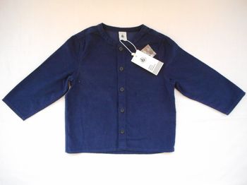Chemise en velours manches longues - Petit Bateau - 3 ans - NEUF