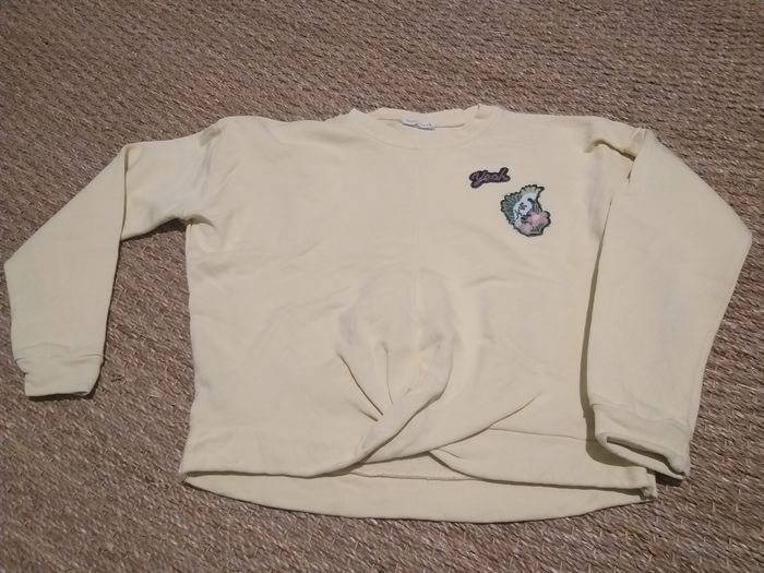 Sweat jaune Monoprix teens 10 ans