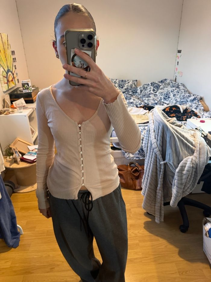 T shirts Nike rose manche longue