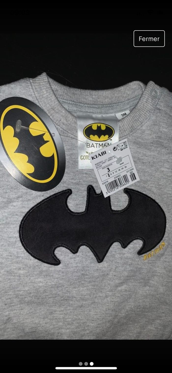 Pull Batman 3mois - photo numéro 3
