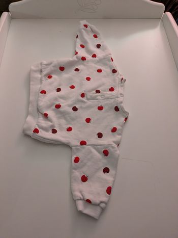 Pull blanc pomme Kiabi 9 mois neuf