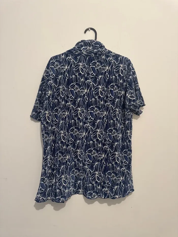 Chemise femme Damart bleu & blanc Taille 46 - photo numéro 3