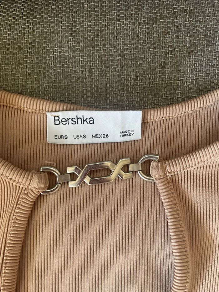 haut à manche longue beige , Bershka - photo numéro 5
