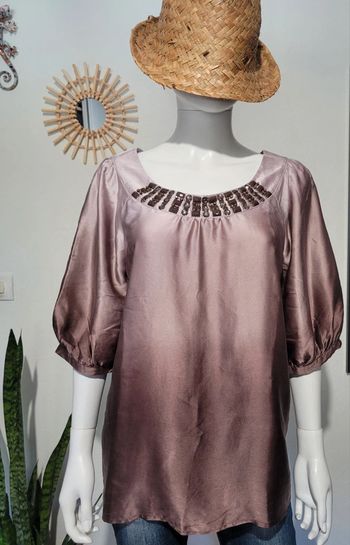 Haut bijoux en soie