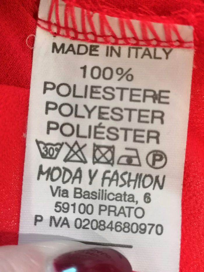 Blouse rouge argentée TU (idéal 38 au 42 - photo numéro 7