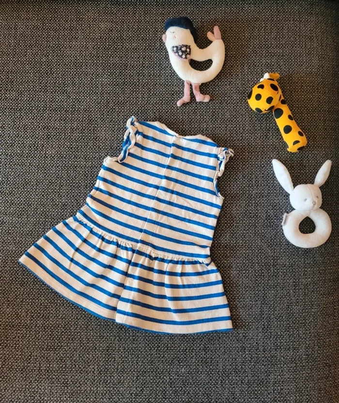 Robe marinière Petit Bateau 6 mois - photo numéro 3