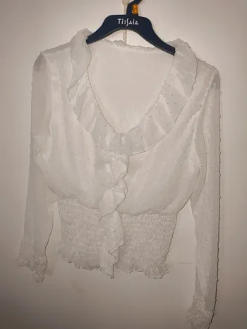Blouse blanche pas de marque taille S
