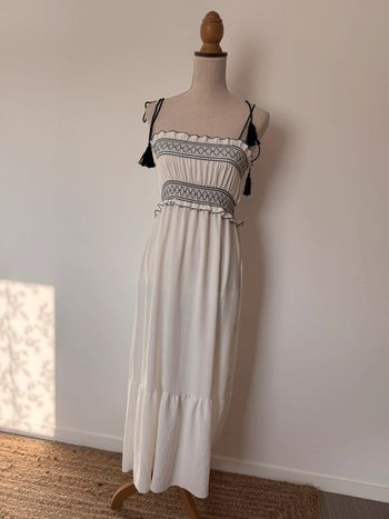 Robe tunique longue Kleid dress Vestido Vestito jurk jumpsuit femme donna woman mujer volant été