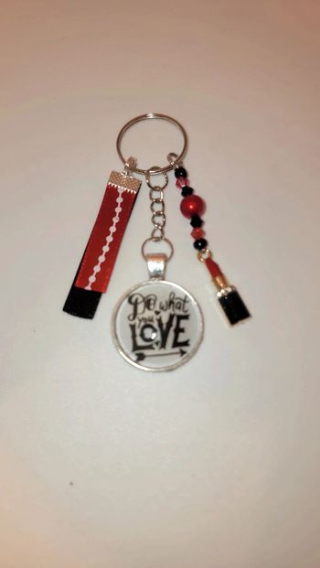 Cadeau pensées positives,porte clé message bijoux de sac " do what you love"