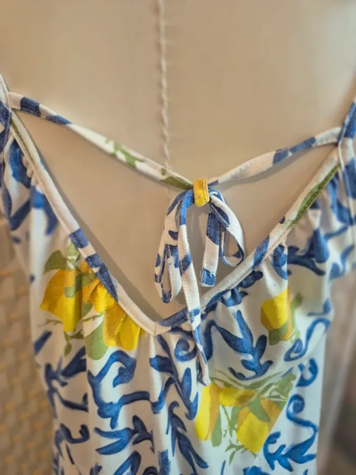 💕Jolie Robe d'été femme T38 /40(M) Esmara - Imprimé citrons💕 - photo numéro 9