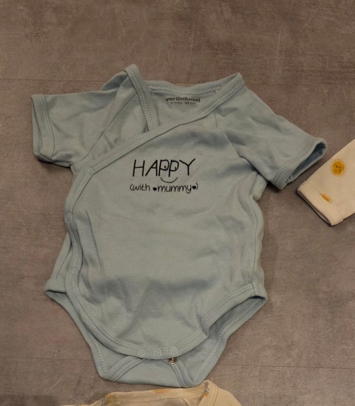 Lot de 4 bodies vertbaudet 3mois - photo numéro 5