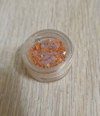 Paillettes pour les ongles étoiles oranges