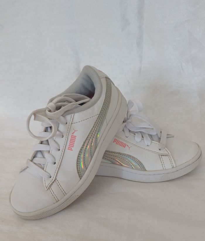 Baskets à lacets  blanches Puma - photo numéro 2