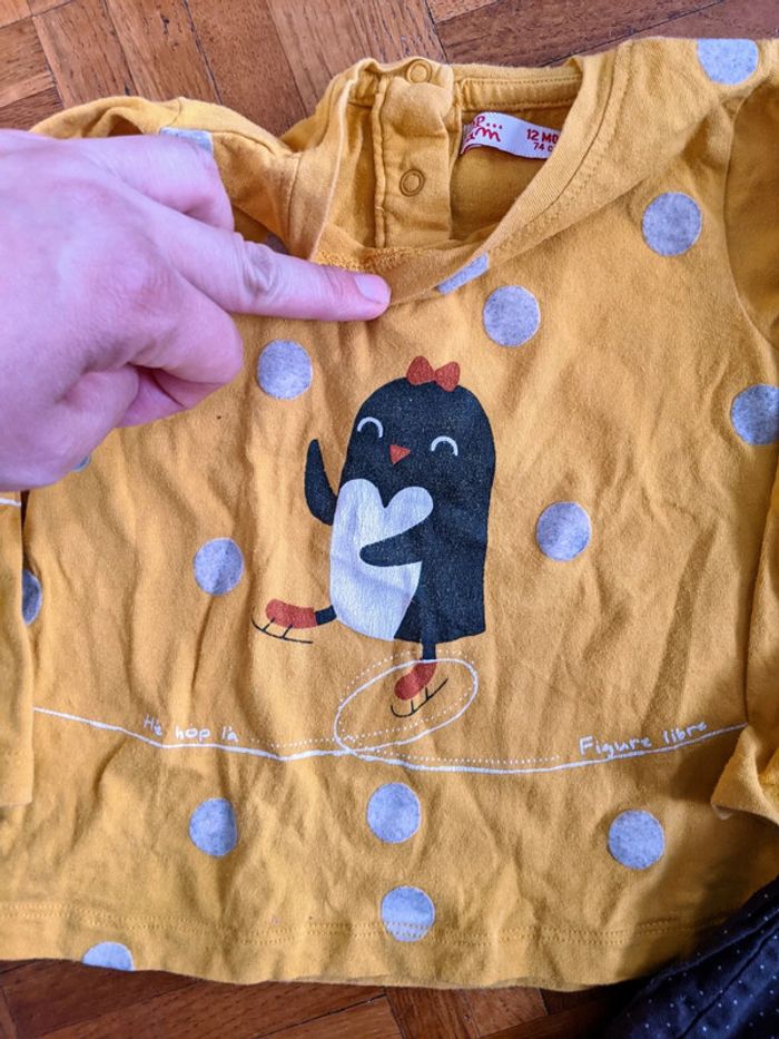 Ensemble pingouin Du Pareil au Même 12 mois 74 cm - photo numéro 13