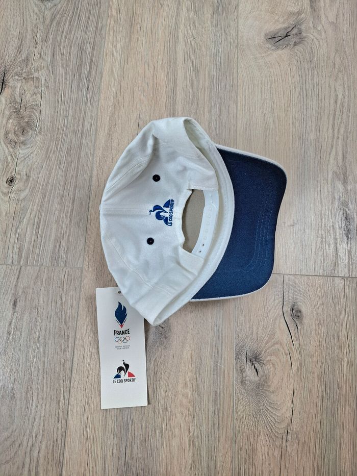 Casquette – Cap – Le Coq Sportif – France – Équipe de France – Blanc – Taille Unique – Neuve - photo numéro 4