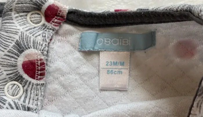 Robe enfant fille manches longues Obaïbi 24 mois - photo numéro 4