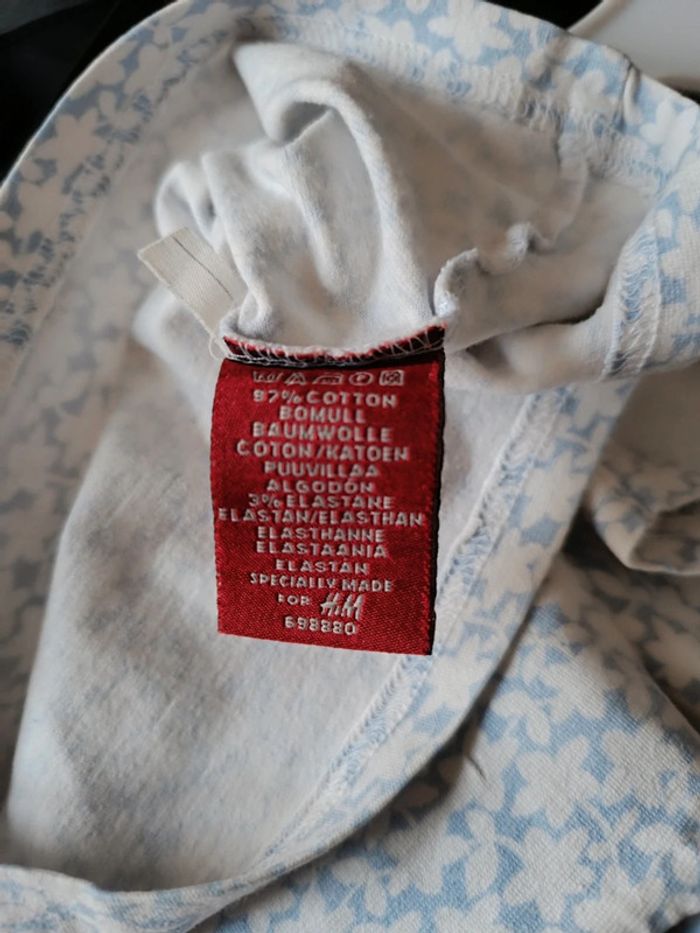 Tee-shirt manches courtes fleuris T. 3 ans HM - photo numéro 4